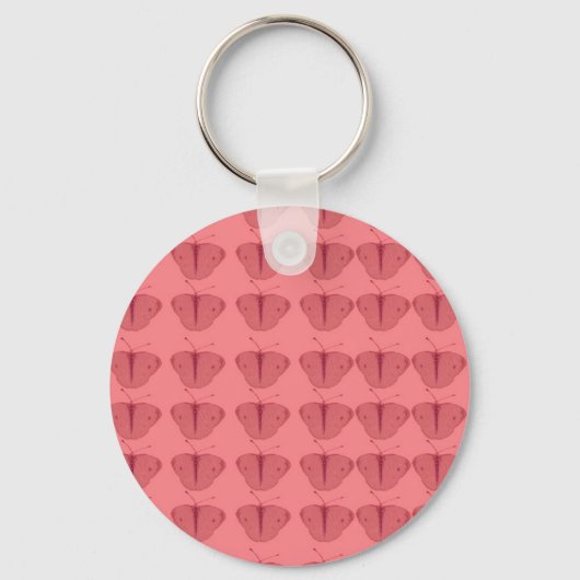 Porte-clés Papillon en rouge (Recto)