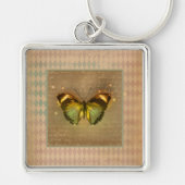 Porte-clés Papillon enchâssé vintage (Devant)