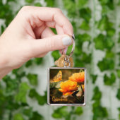 Porte-clés Papillon et fleurs (main)