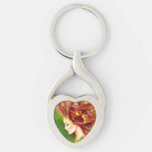 Porte-clés Papillon femme Porte - clé de coeur tordu