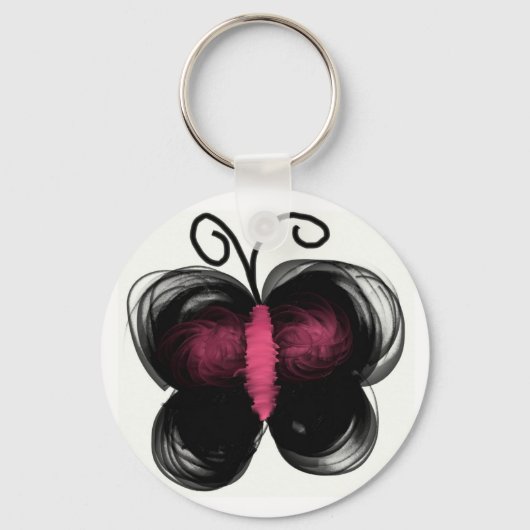 Porte-clés Papillon foncé (Recto)
