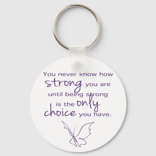 Porte-clés Papillon fort (Recto)