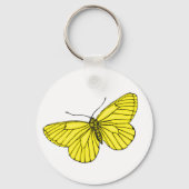 Porte-clés Papillon jaune (Recto)