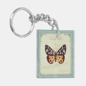 Porte-clés Papillon modelé par cru (Devant gauche)