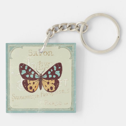 Porte-clés Papillon modelé par cru (Dos)