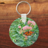 Porte-clés Papillon monarque sur l'asclépiade (Recto)