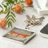 Porte-clés Papillon orange (Côté)