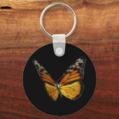 Porte-clés Papillon orange monarque insecte volant (Recto)
