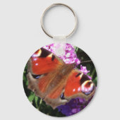 Porte-clés Papillon Paon et Buddleia (Verso)