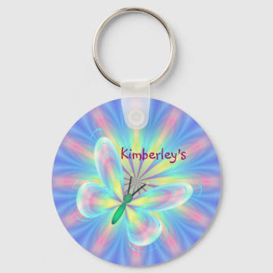 Porte-clés Papillon pastel