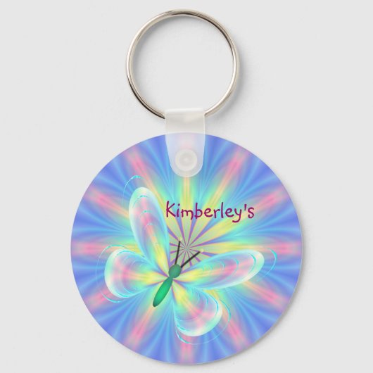 Porte-clés Papillon pastel (Recto)
