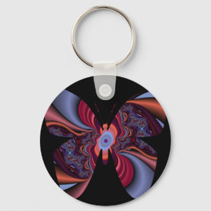 Porte-clés Papillon Pastel en noir