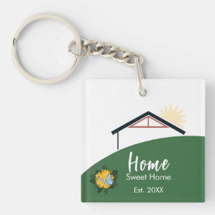 Porte-clés Papillon Pissenlit Moderne Maison Douce Maison