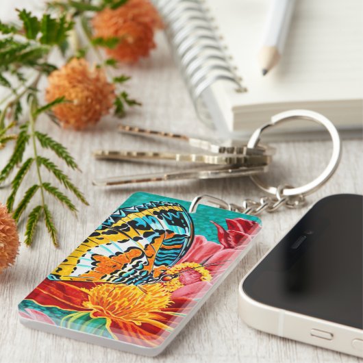 Porte-clés Papillon pointu I (Devant droit)