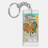 Porte-clés Papillon Porte - clé acrylique (Devant gauche)