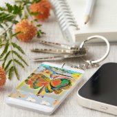 Porte-clés Papillon Porte - clé acrylique (Devant droit)