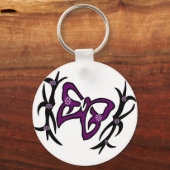 Porte-clés Papillon pourpre (Recto)