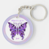 Porte-clés Papillon pourpre 31 Porte - clé (Dos)