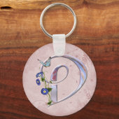 Porte-clés Papillon précieux D initial (Recto)
