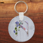 Porte-clés Papillon précieux initial N (Recto)