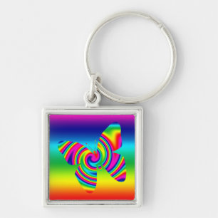 Porte-clés Papillon Rainbow Twirl