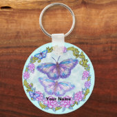 Porte-clés papillon roses (Recto)