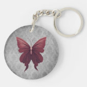 Porte-clés Papillon rouge à bijoux (Dos)