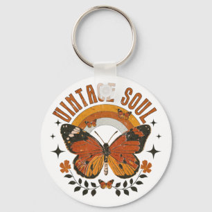 Porte-clés Papillon Soul vintage