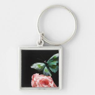 Porte-clés Papillon sur la fleur