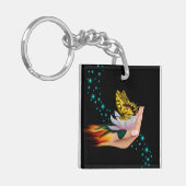 Porte-clés Papillon sur Lotus Bloom (Devant gauche)