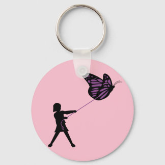 Porte-clés Papillon sur un Porte - clé en laisse