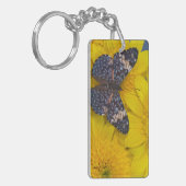 Porte-clés Papillon sur une fleur jaune (Devant gauche)