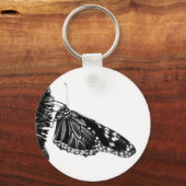 Porte-clés papillon timide blacq (Recto)
