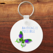 Porte-clés Papillon Tout est possible Porte - clé (Recto)