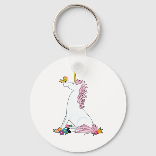 Porte-clés Papillon Unicorn (Recto)