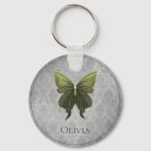 Porte-clés Papillon vert bijoux (Recto)
