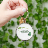 Porte-clés Papillon vert et Vine verte Porte - clés (Main)