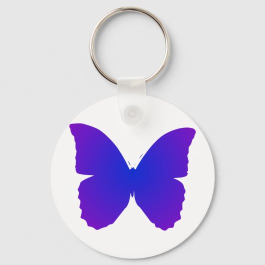 Porte-clés Papillon Violet et Bleu (Recto)