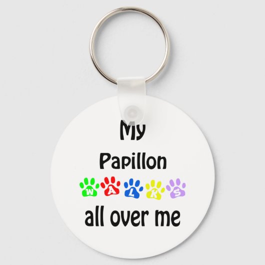 Porte-clés Papillon Walks Design (Recto)