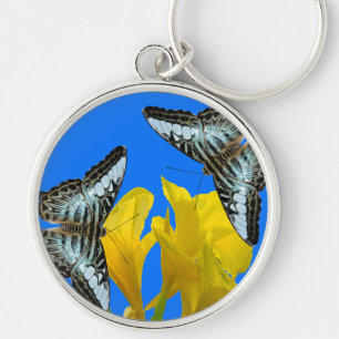Porte-clés Papillons à clipper bleu malaisien sur Canna King