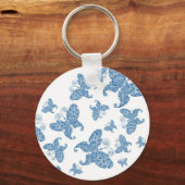 Porte-clés Papillons bleus minuscules (Recto)