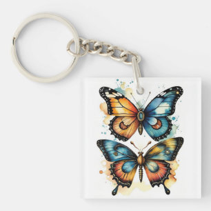 Porte-clés Papillons Dans La Nature