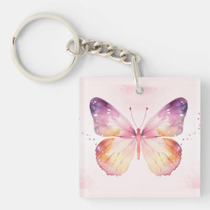 Porte-clés Papillons d'aquarelle