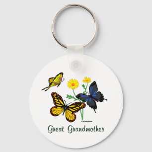 Porte-clés Papillons d'arrière grand-mère