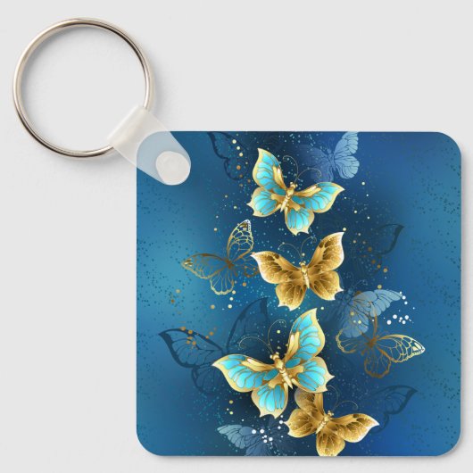 Porte-clés Papillons d'or (Recto)