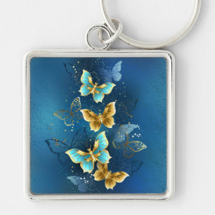Porte-clés Papillons d'or