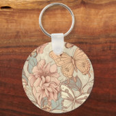 Porte-clés Papillons et fleurs (Recto)
