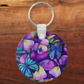 Porte-clés Papillons et porte - clé Panseys (Recto)