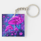 Porte-clés Papillons Fleurs Champignons-Fairycore (Dos)