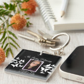 Porte-clés Papillons funéraires commémoratifs Enterrement ros (Devant Droit)